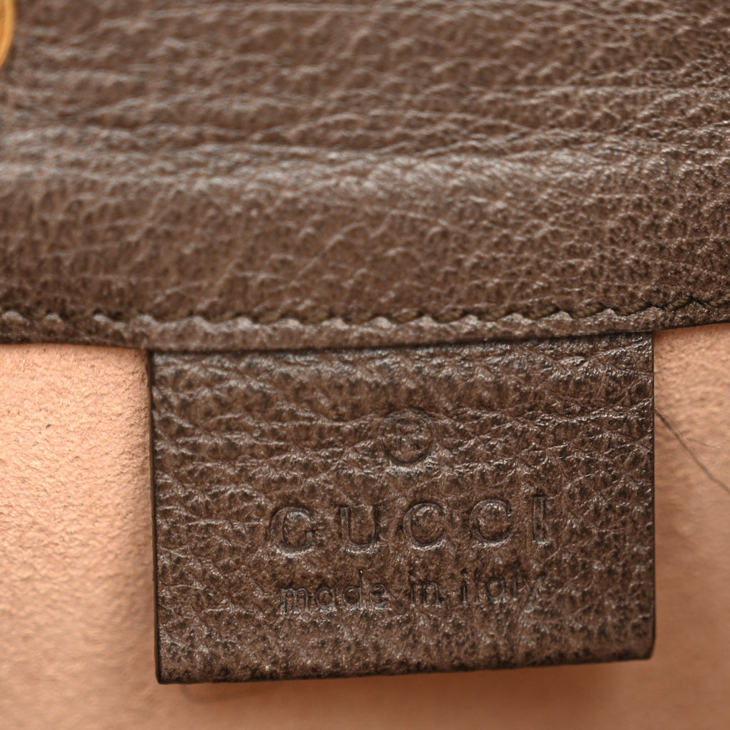 GG Supreme Monogram Web Mini Ophidia Bucket Bag Brown wholesalehk.shop