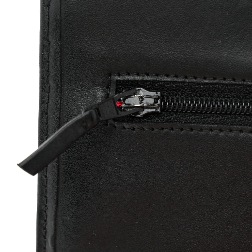 Calfskin Quilted Cambon Wallet on Chain WOC Black wholesalehk.shop