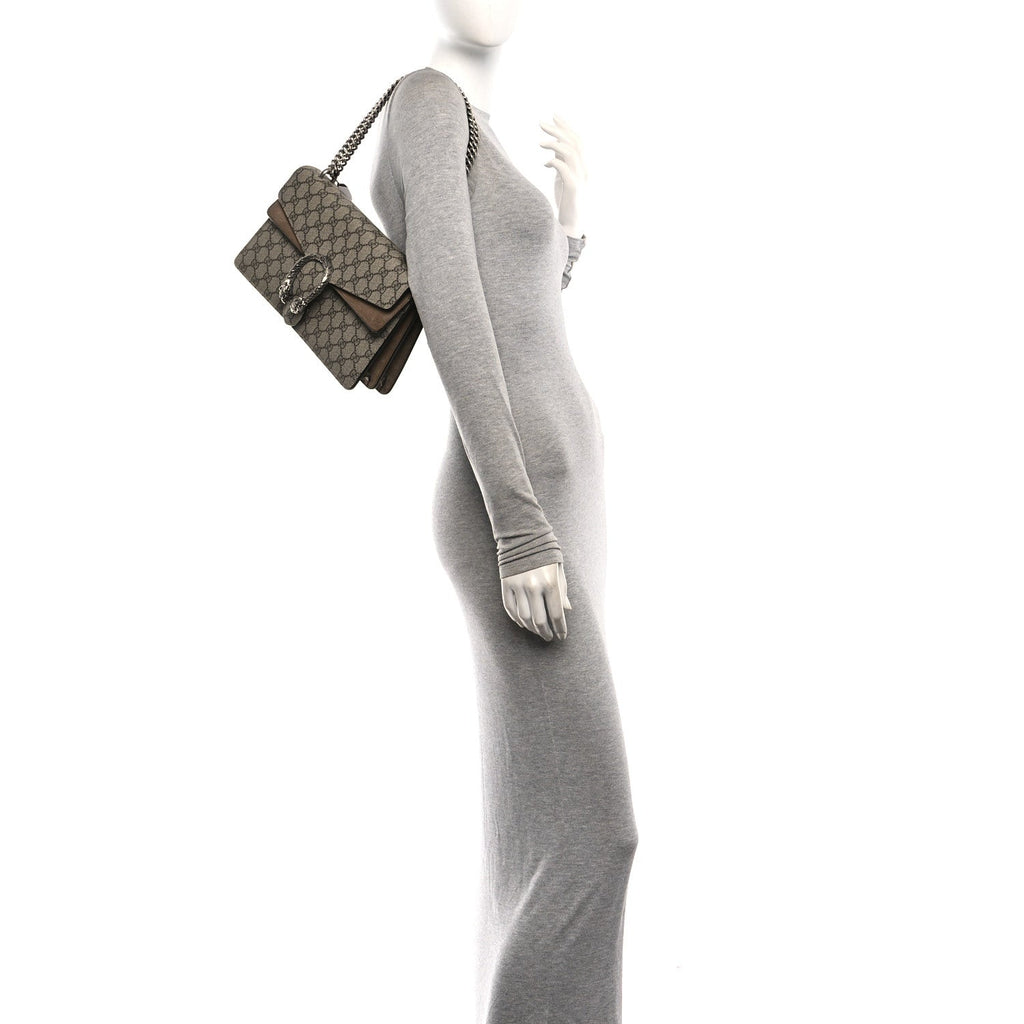 GG Supreme Monogram Small Dionysus Shoulder Bag Taupe wholesalehk.shop