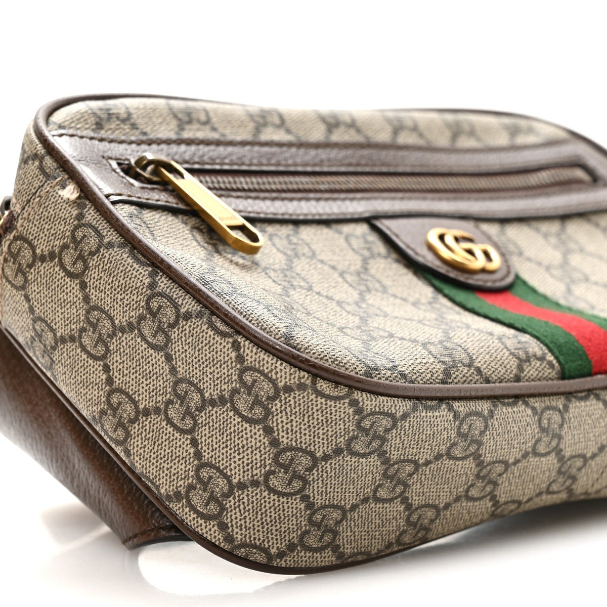 Soft GG Supreme Monogram Medium Ophidia Belt Bag Dark Brown wholesalehk.shop