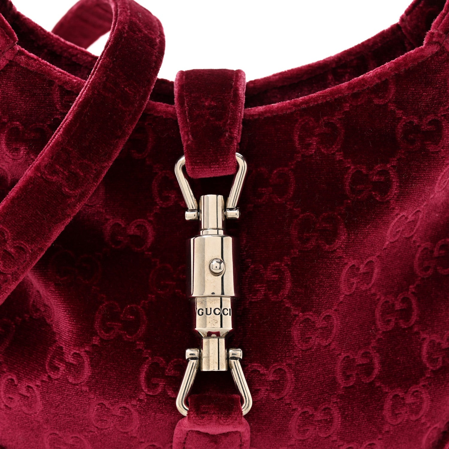 New Velvet Ashmir GG Monogram Small Jackie 1961 Hobo Red £¨ Direct shipment via from wholesalehk.shop