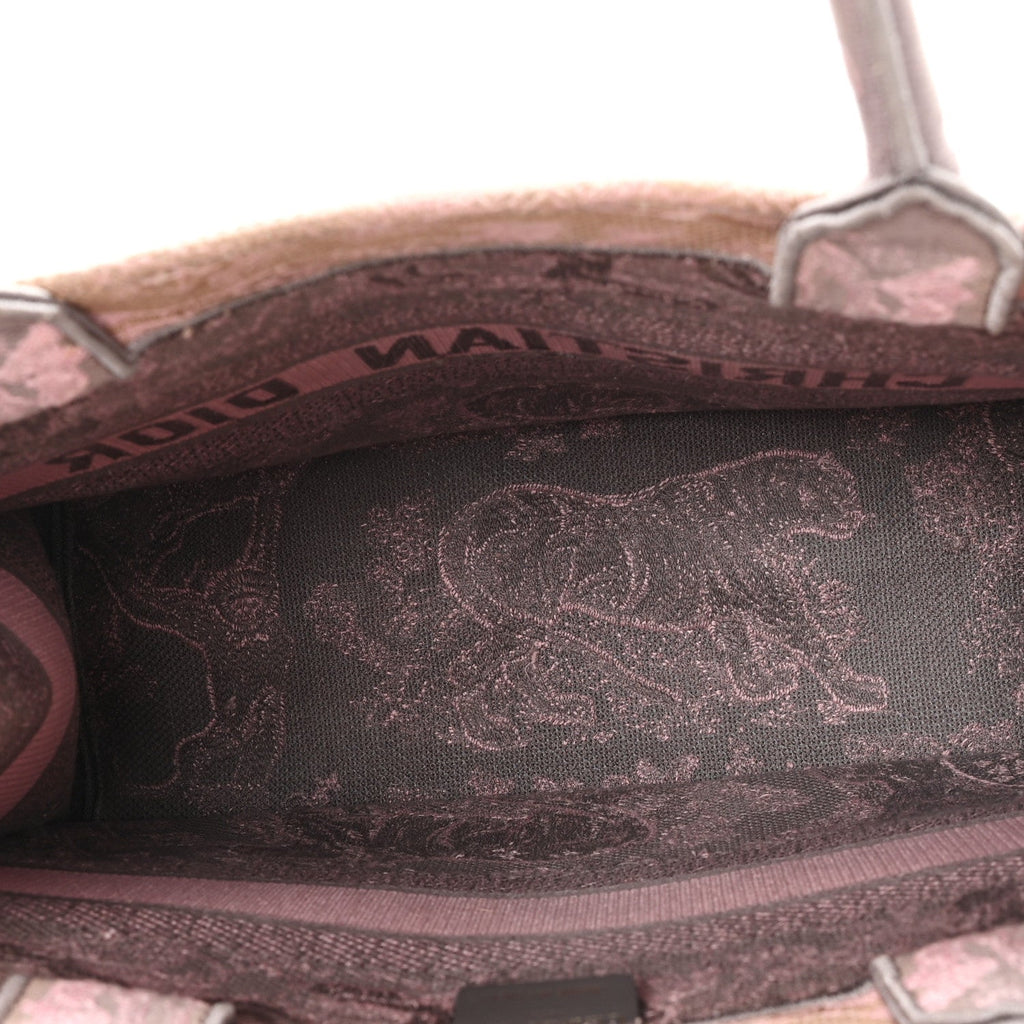 Canvas Embroidered Medium Dioriviera Toile De Jouy Book Tote Pink Grey £¨ Direct shipment via from wholesalehk.shop