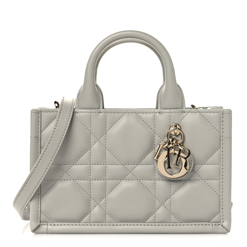 Calfskin Macrocannage Mini Book Tote Grey £¨ Direct shipment via from wholesalehk.shop