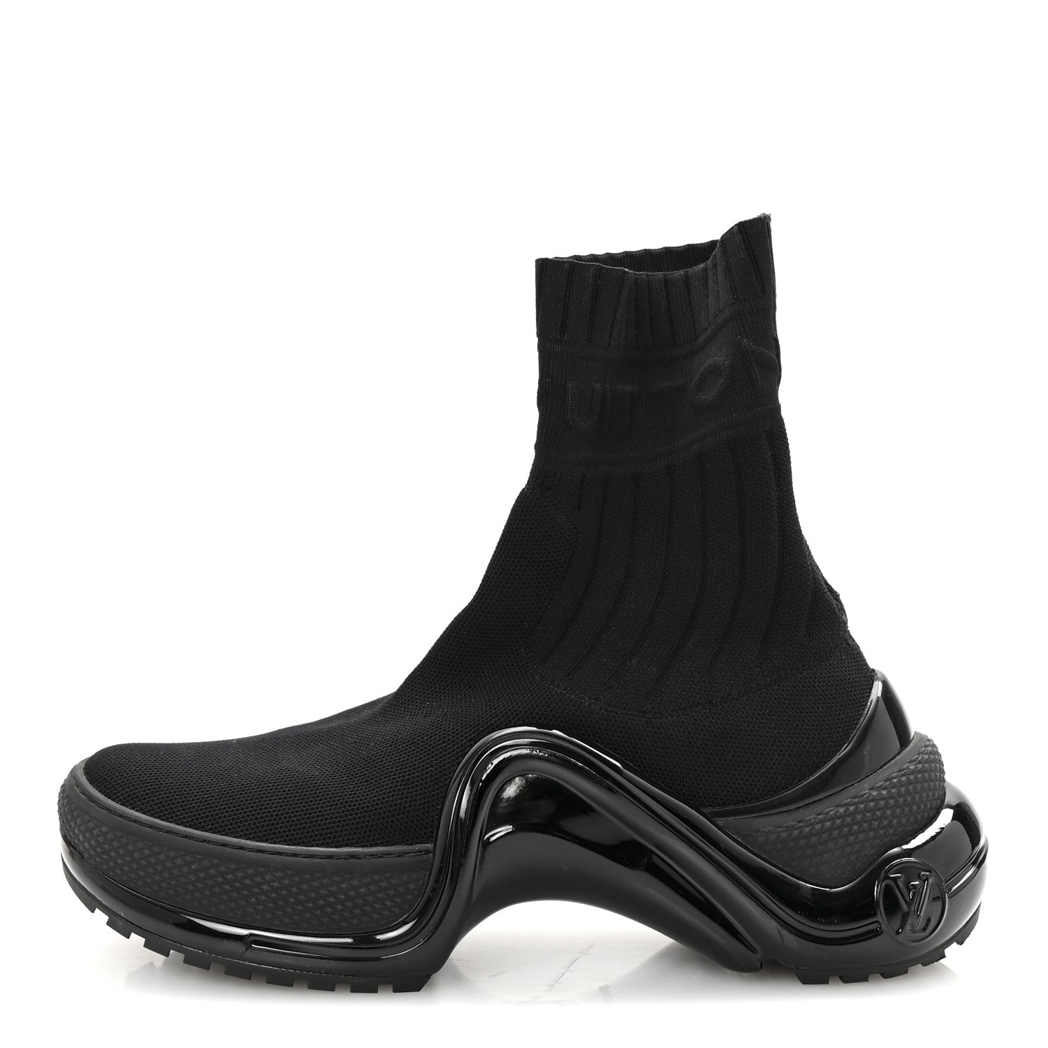 Stretch Textile Patent LV Archlight Sneaker Boots 35 Black £¨ Direct shipment via from wholesalehk.shop