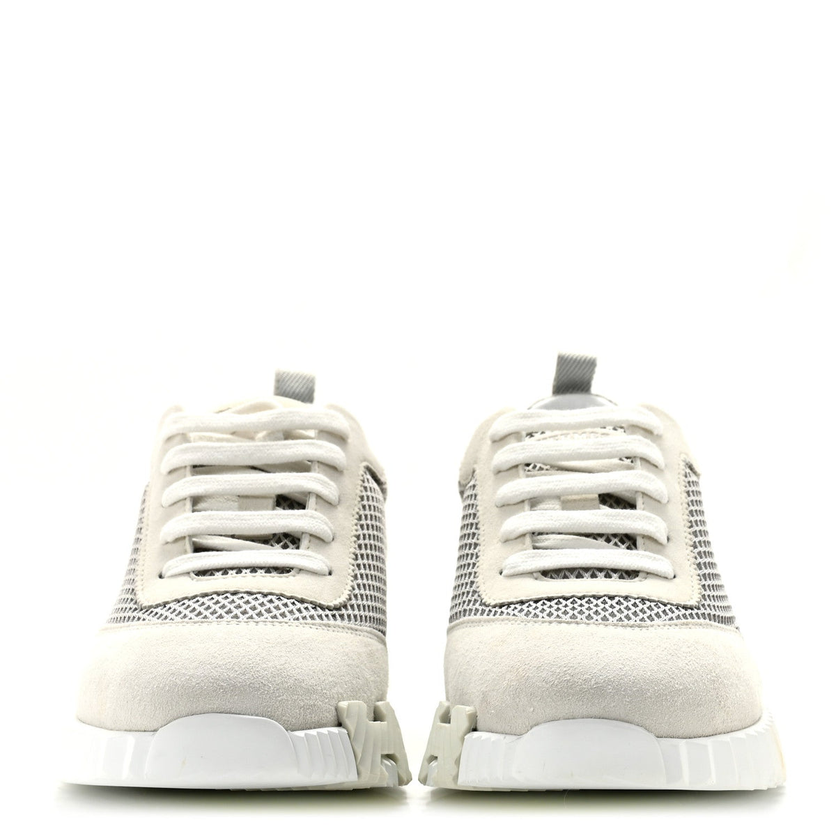 Air Mesh Suede Goatskin Bouncing Sneakers 39 Gris Lulea White wholesalehk.shop