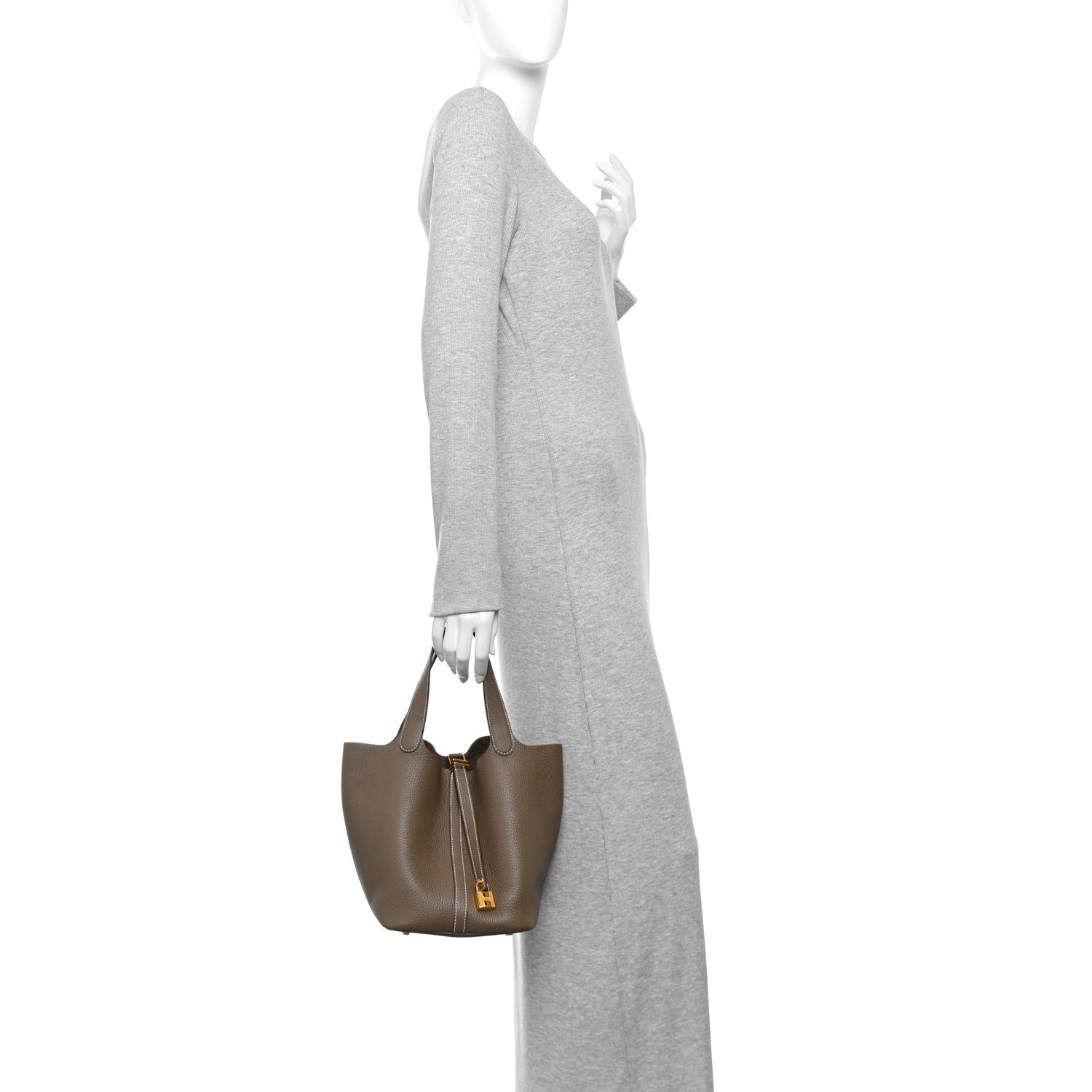 Taurillon Clemence Picotin Lock 22 MM Etoupe £¨ Direct shipment via from wholesalehk.shop
