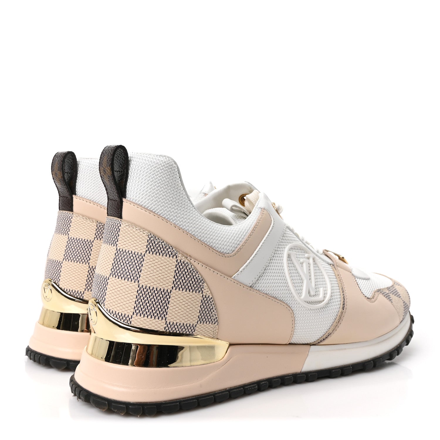 Calfskin Damier Azur Run Away Sneakers 39 White £¨ Direct shipment via from wholesalehk.shop
