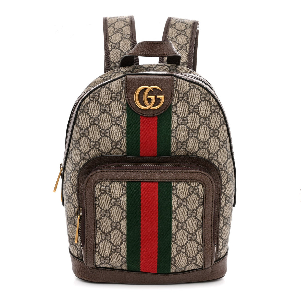 GG Supreme Monogram Calfskin Web Small Ophidia Day Backpack Beige Ebony New Acero wholesalehk.shop