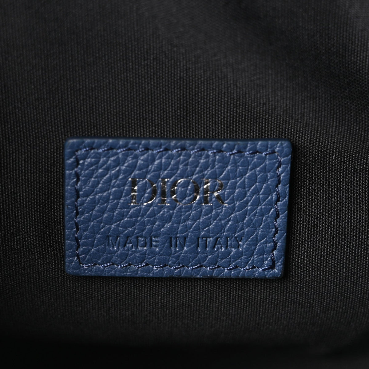 Grained Calfskin Mens Saddle Bag Navy Blue wholesalehk.shop