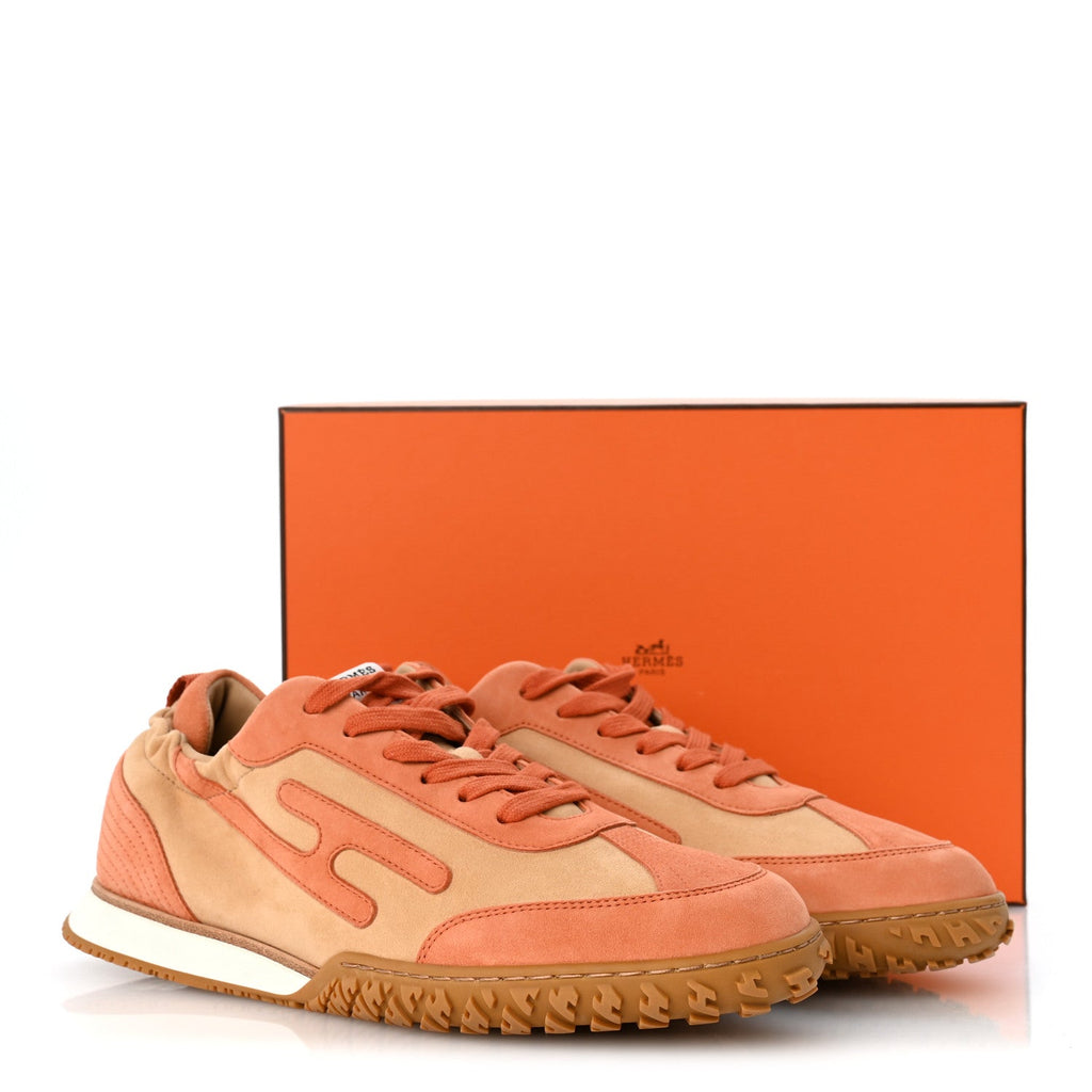 Suede Goatskin Jet Sneakers 41 Beige Natura Orange Nacarat wholesalehk.shop