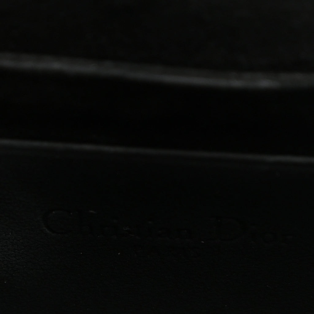 Ultra Matte Calfskin Cannage Nano Lady Dior Pouch Black wholesalehk.shop