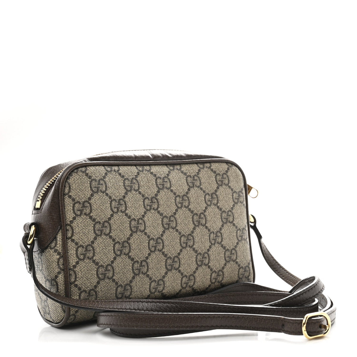 GG Supreme Monogram Textured Calfskin Super Mini Ophidia Shoulder Bag Beige Ebony New Acero wholesalehk.shop