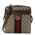 GG Supreme Monogram Web Small Ophidia Messenger Bag Brown wholesalehk.shop