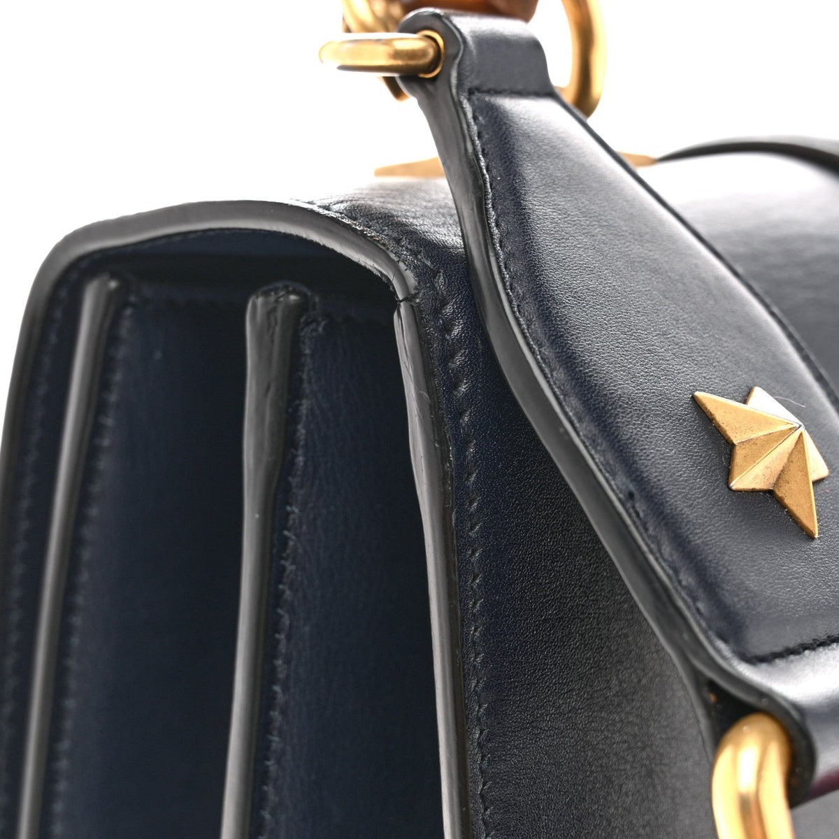 Moon Calfskin Web Medium Dionysus Bamboo Top Handle Bag Blue Emerald Hibiscus Red wholesalehk.shop