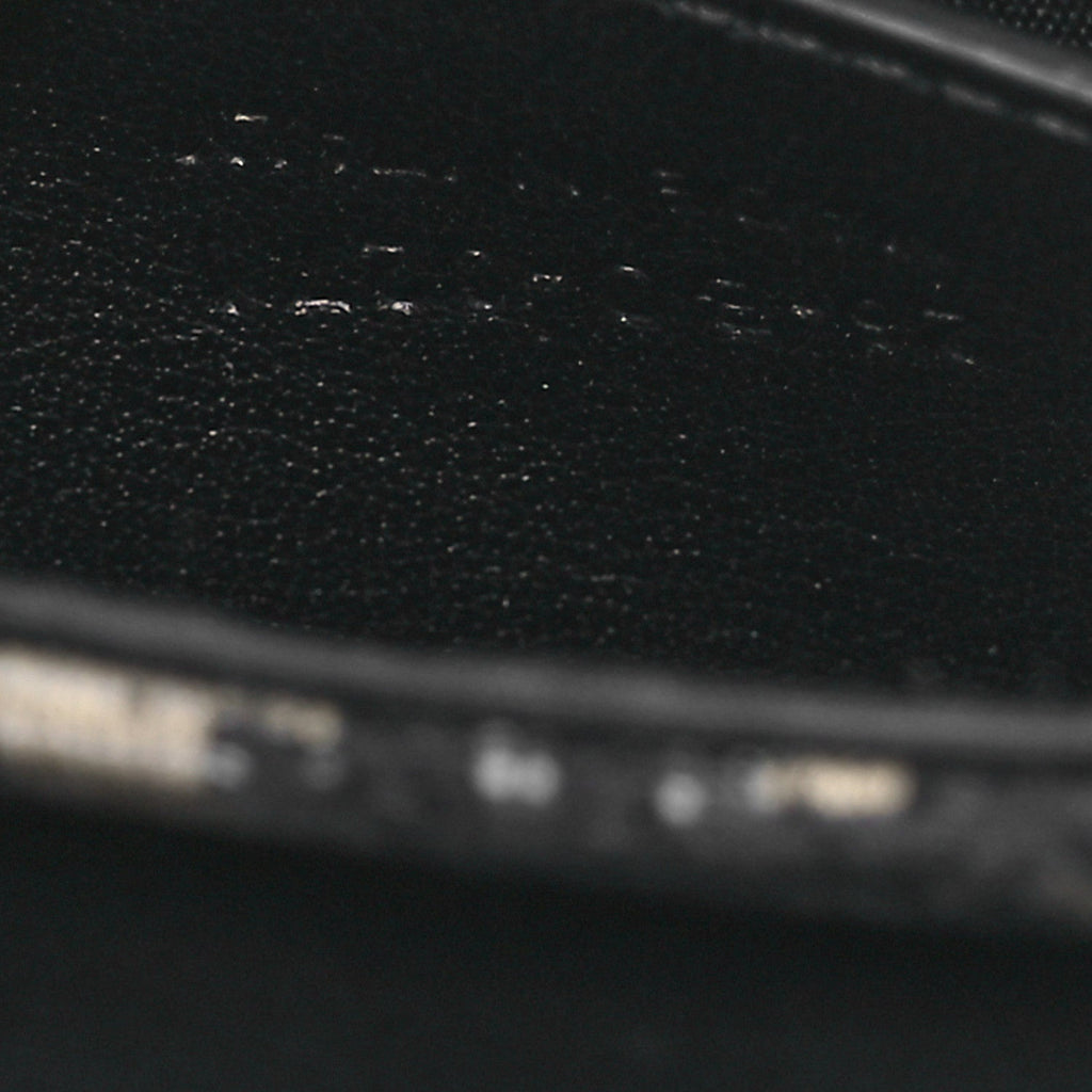 Oblique Smooth Calfskin Nano Pouch Beige Black wholesalehk.shop