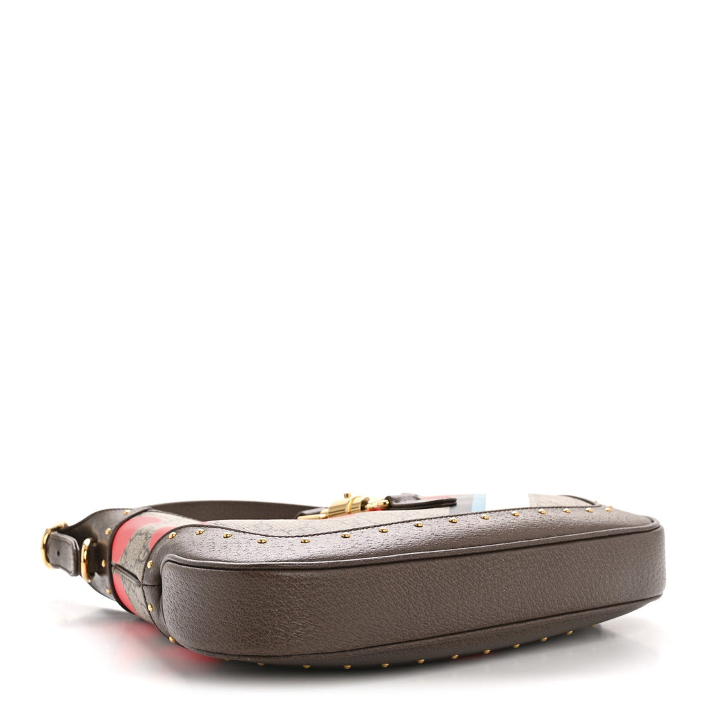 GG Supreme Monogram Web Geometric Small Jackie 1961 Beige Multicolor Brown Sugar £¨ Direct shipment via from wholesalehk.shop