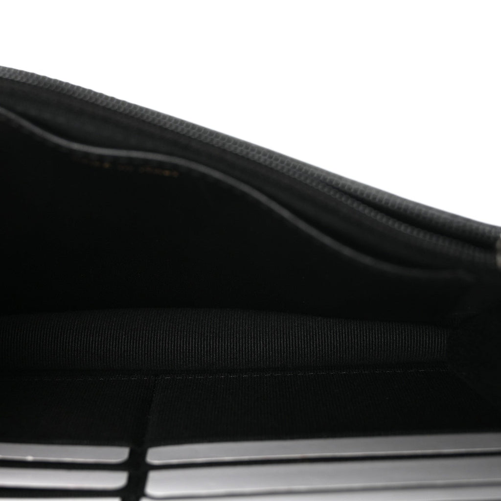 Lambskin Quilted Trendy CC Wallet On Chain WOC Black wholesalehk.shop