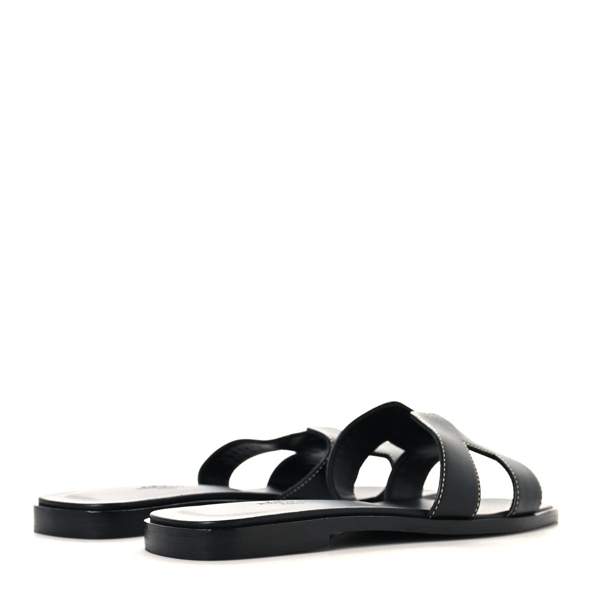 Box Calfskin Oran Sandals 37 Black wholesalehk.shop