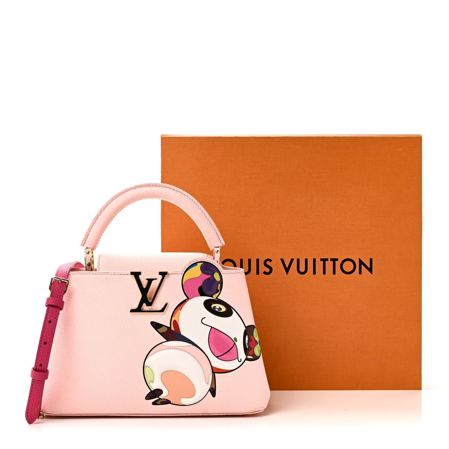 LV X TM Taurillon Superflat Panda Capucines BB Opal Pink £¨ Direct shipment via from wholesalehk.shop