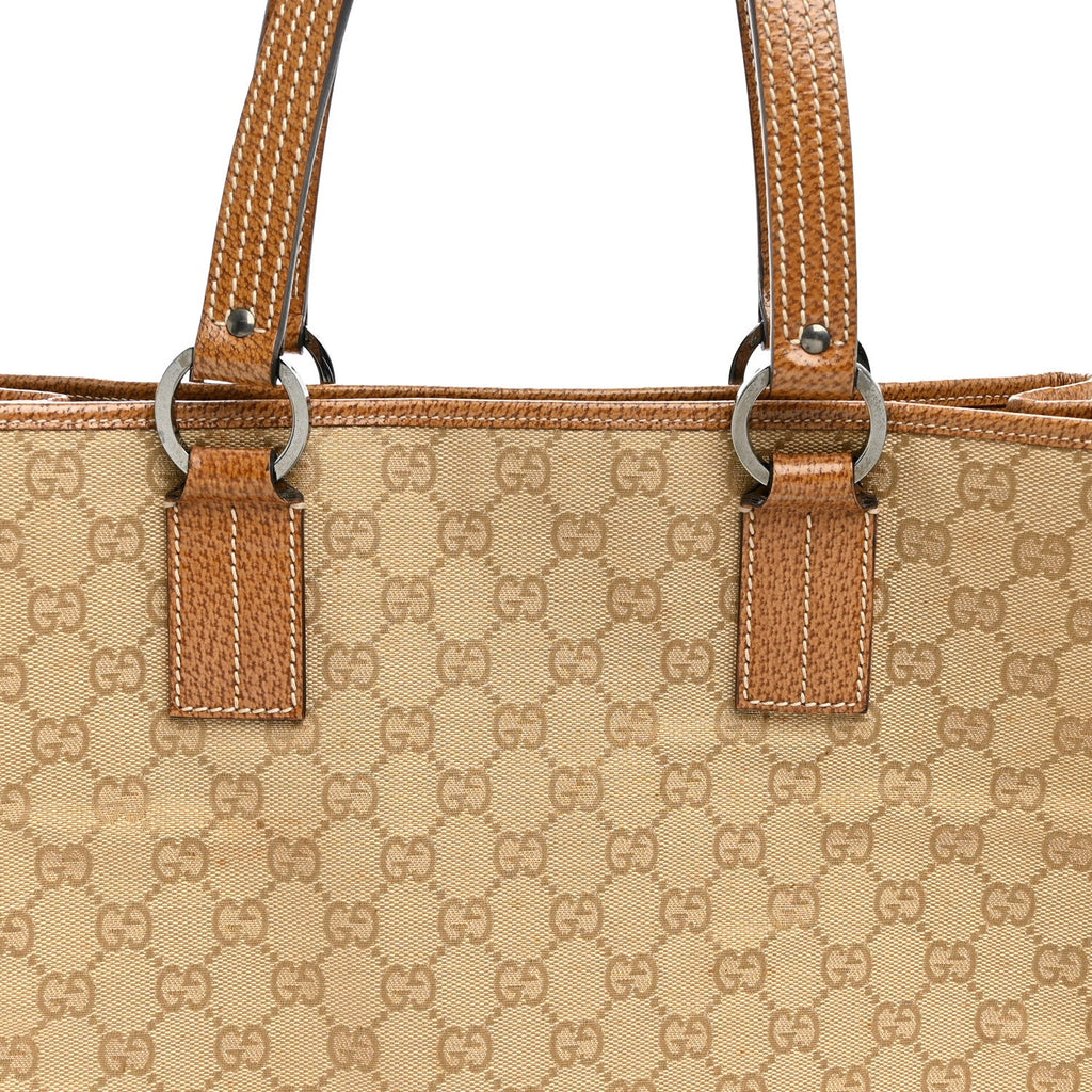 Monogram Large Tote Dark Brown wholesalehk.shop