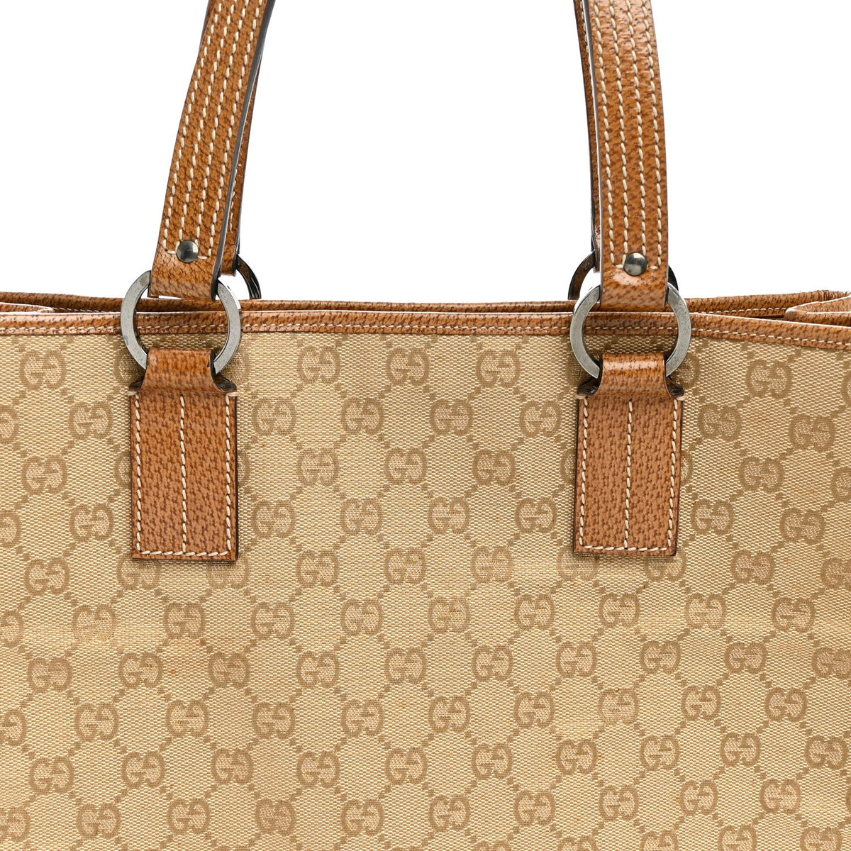 Monogram Large Tote Dark Brown wholesalehk.shop
