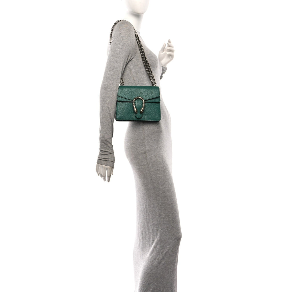 Calfskin Mini Dionysus Shoulder Bag Emerald wholesalehk.shop