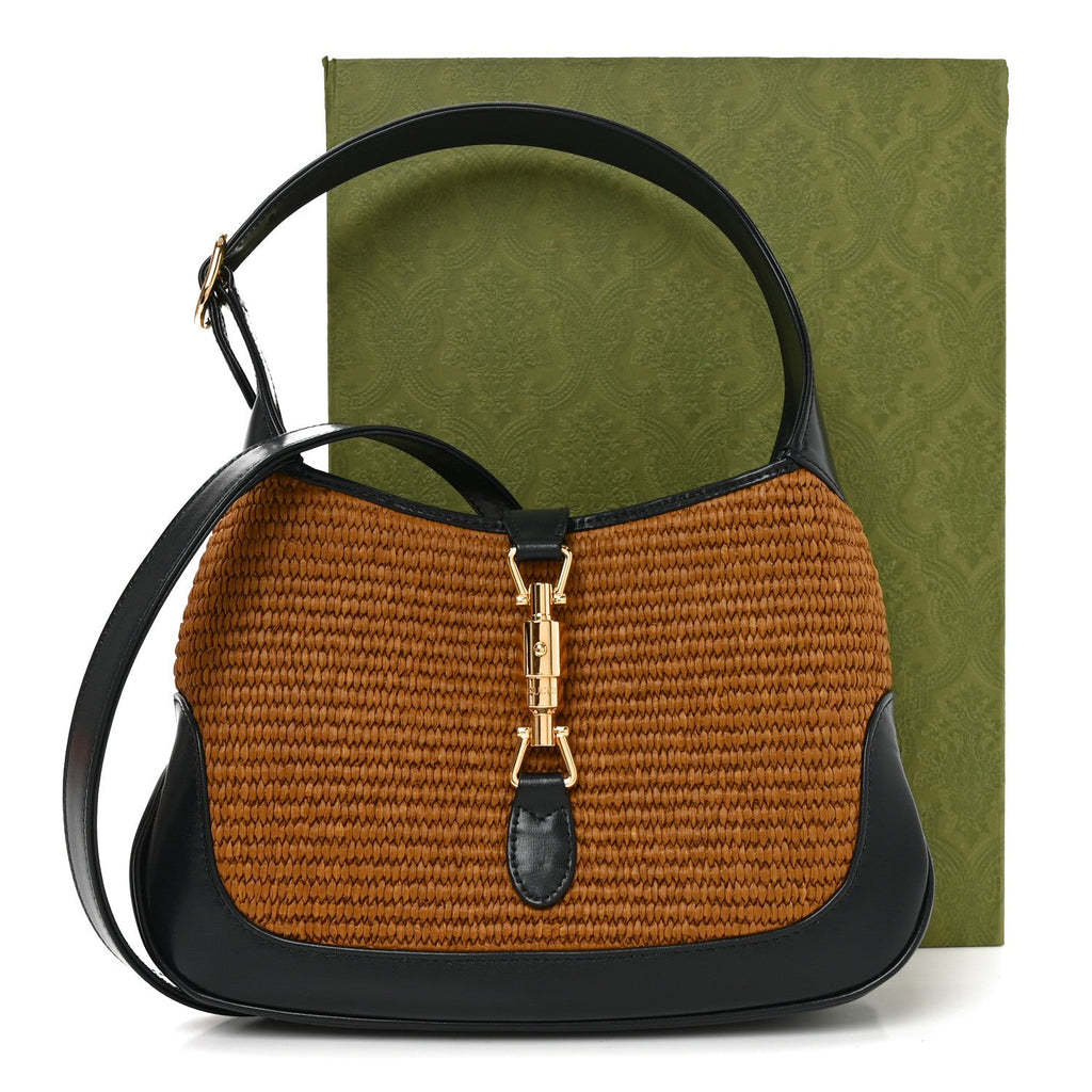 Straw Lux Boarded Dyana Lux Calfskin Small Jackie 1961 Hobo Natural Blue £¨ Direct shipment via from wholesalehk.shop