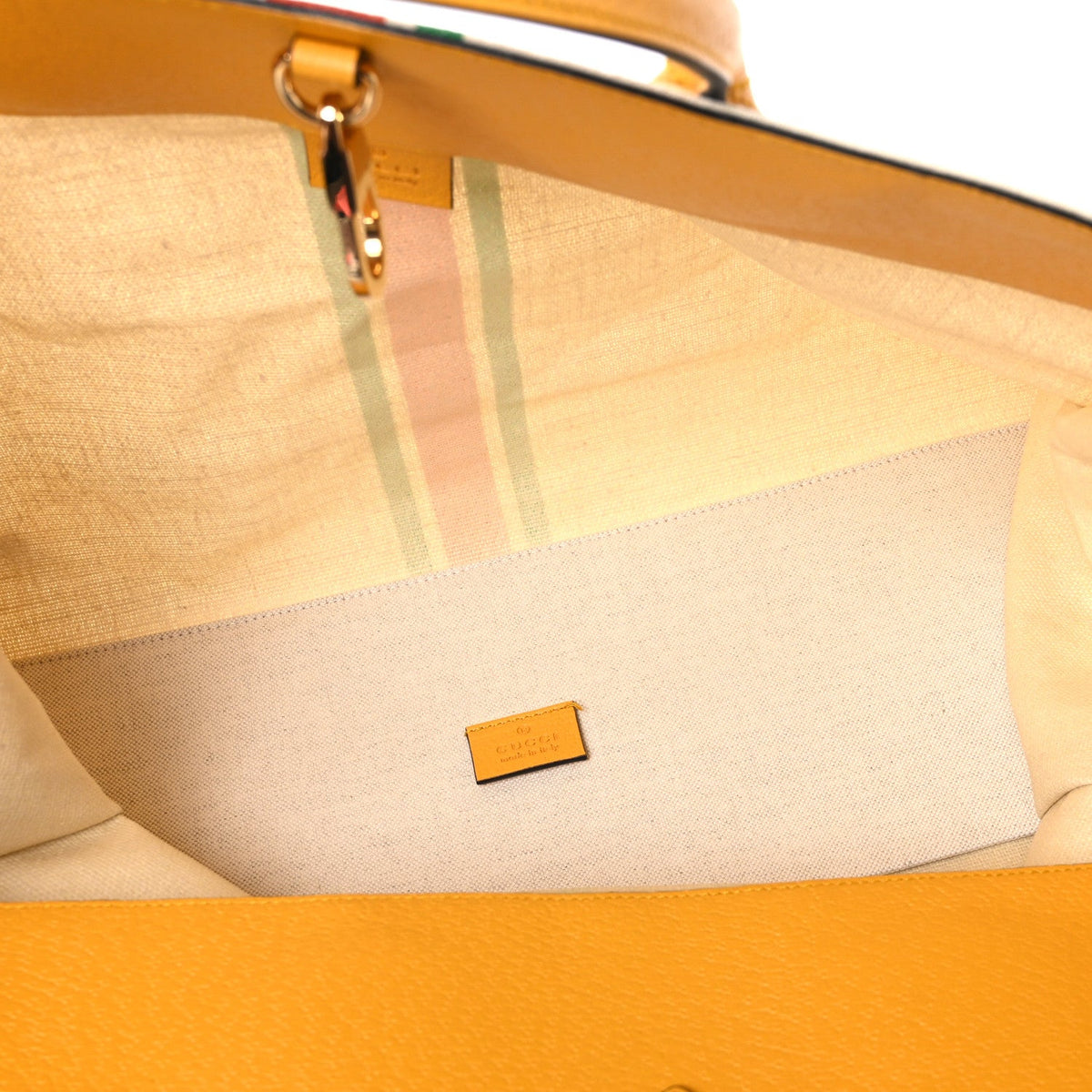 Linen Heavy Canvas Textured Dollar Calfskin Web Large Retro Interlocking G Foldable Tote Light Beige wholesalehk.shop