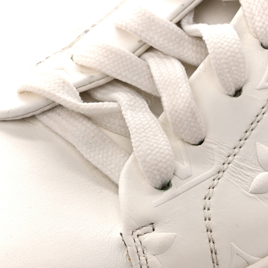 Lambskin Embossed Monogram Time Out Sneakers 35  White £¨ Direct shipment via from wholesalehk.shop
