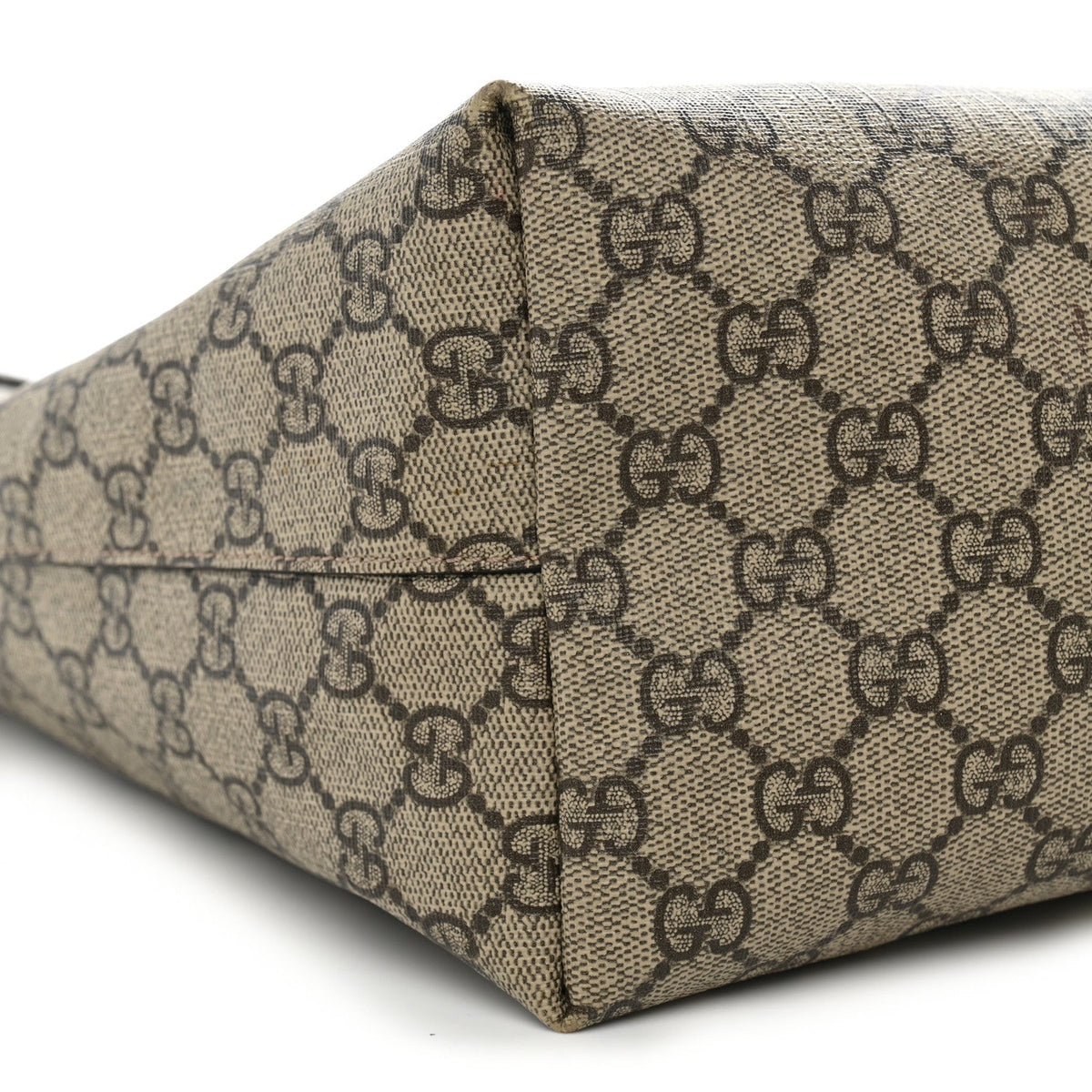 GG Supreme Monogram Medium Ophidia Shopping Tote Brown wholesalehk.shop