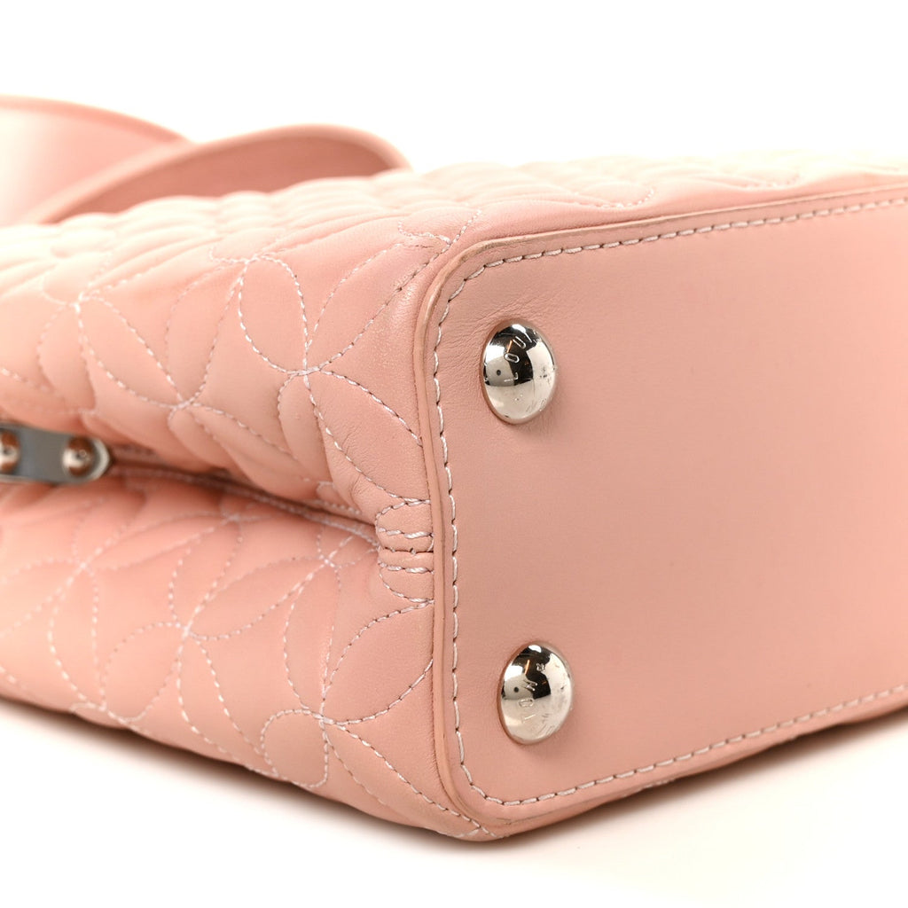 Lambskin Quilted Flower Capucines BB Pink £¨ Direct shipment via from wholesalehk.shop