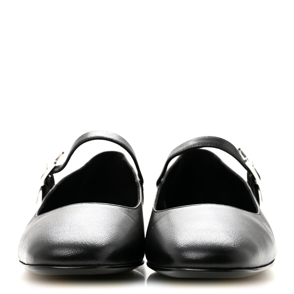 Goatskin Jane Ballet Flats 35.5 Black wholesalehk.shop