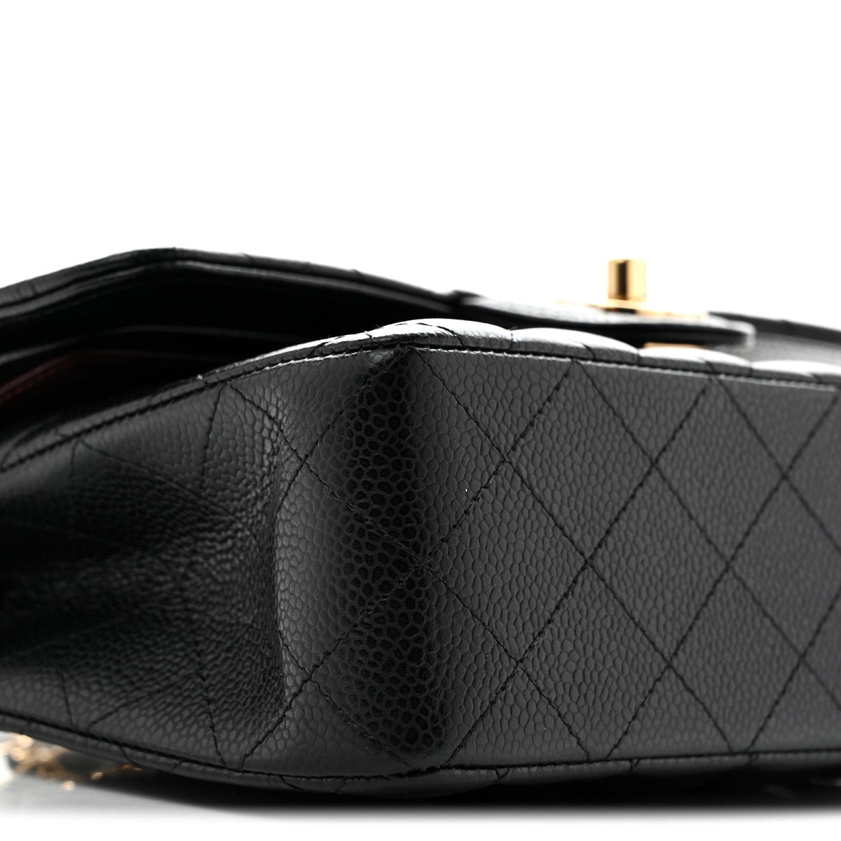 Caviar Quilted Small Double Flap Black wholesalehk.shop