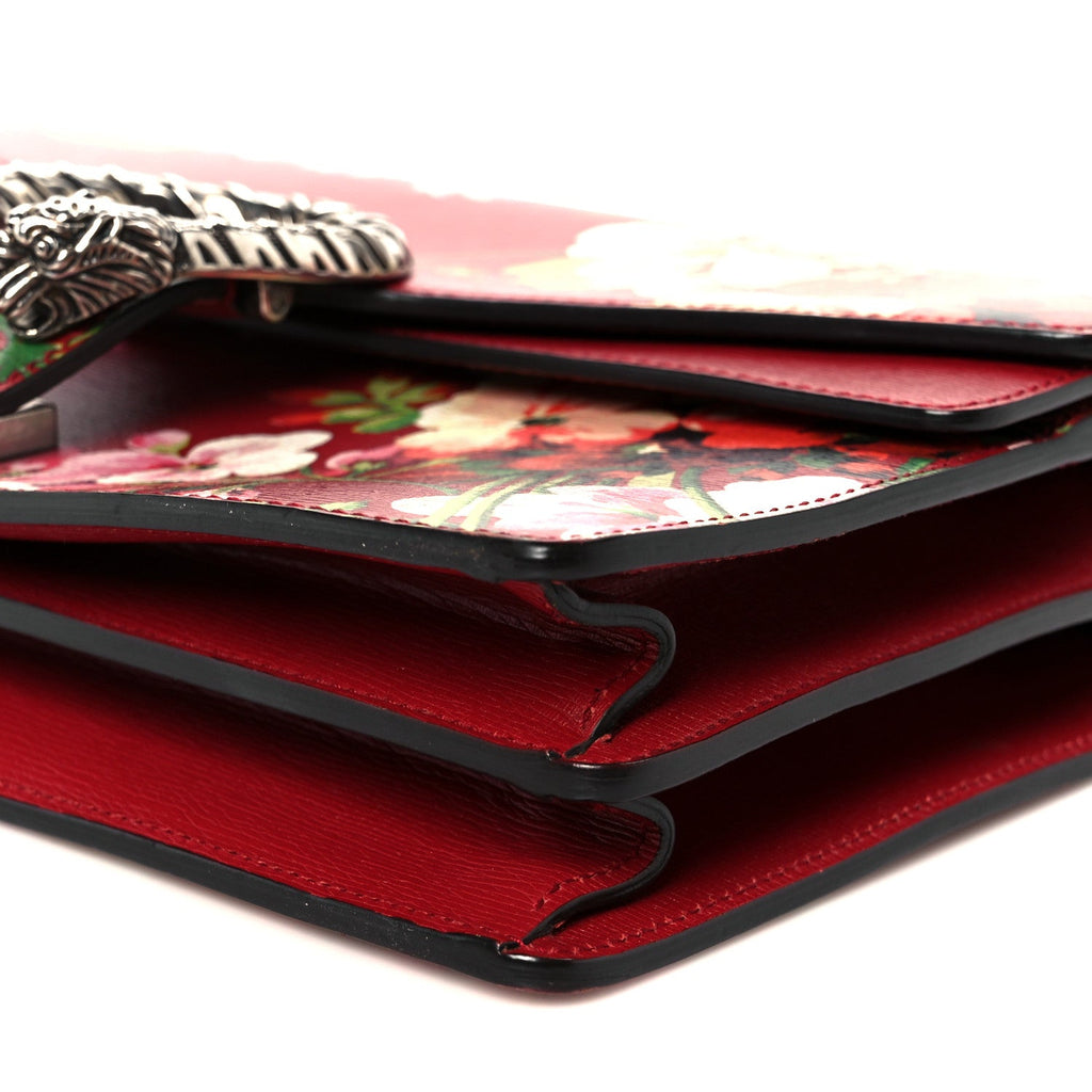 Calfskin Blooms Print Small Dionysus Shoulder Bag Romantic Cherry Multicolor wholesalehk.shop