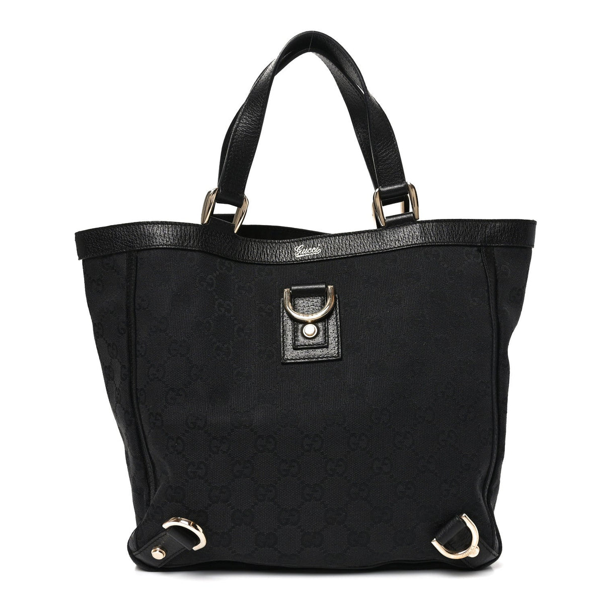 Monogram Small Abbey Tote Black wholesalehk.shop
