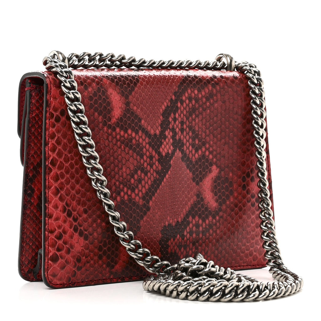 Snakeskin Mini Dionysus Shoulder Bag Red wholesalehk.shop
