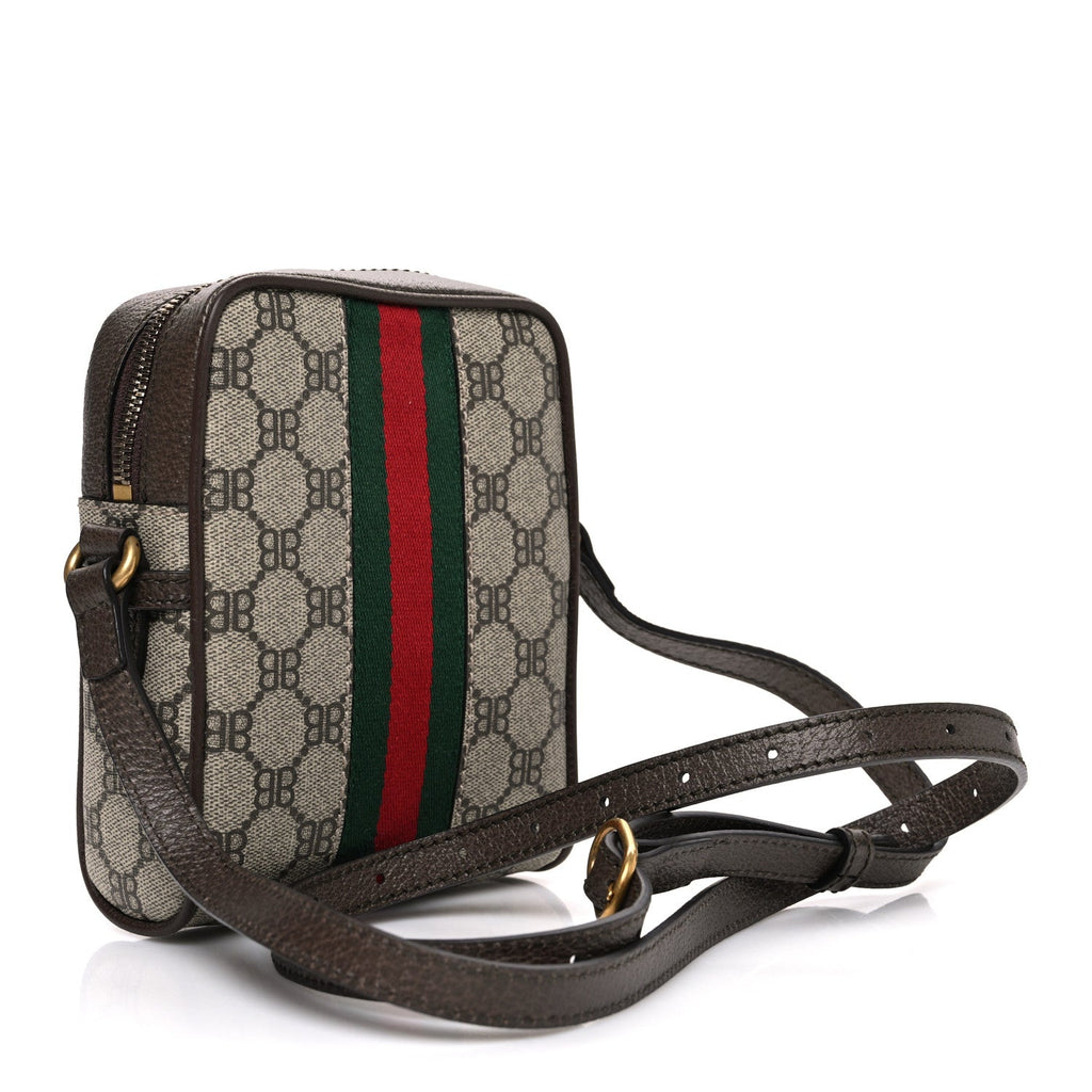 X BALENCIAGA BB Supreme Monogram Web Mini Ophidia Messenger Beige New Acero wholesalehk.shop