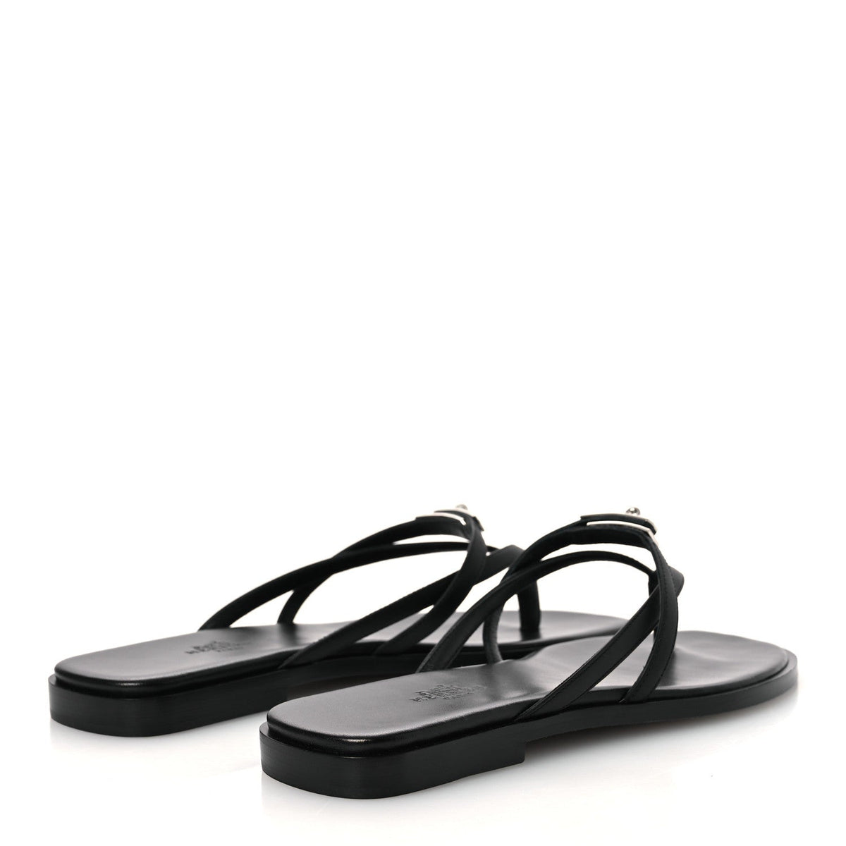 Calfskin Miss Sandals 37 Black wholesalehk.shop