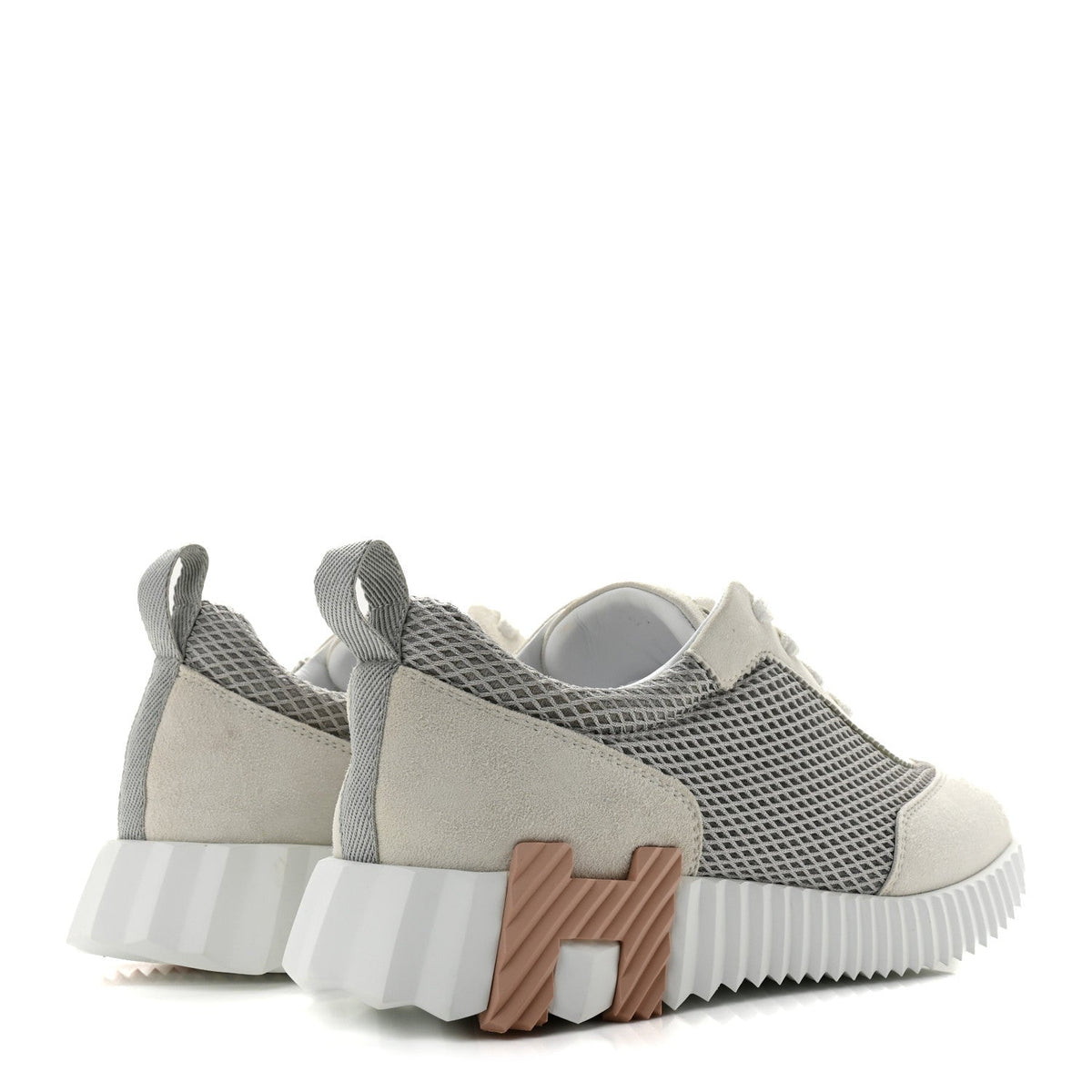 Air Mesh Suede Goatskin Bouncing Sneakers 39 Gris Lulea White wholesalehk.shop