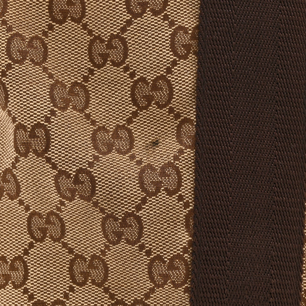 GG Monogram Medium Handle Vertical Tote Bag Dark Brown wholesalehk.shop