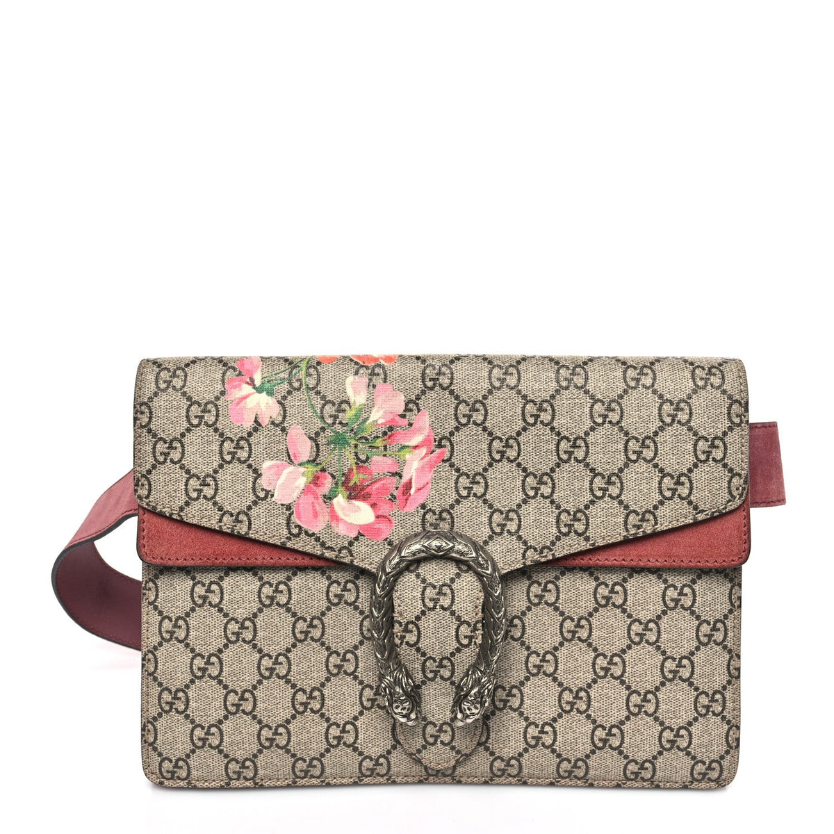 GG Supreme Monogram Blooms Dionysus Belt Bag Beige Multicolor Dry Rose wholesalehk.shop