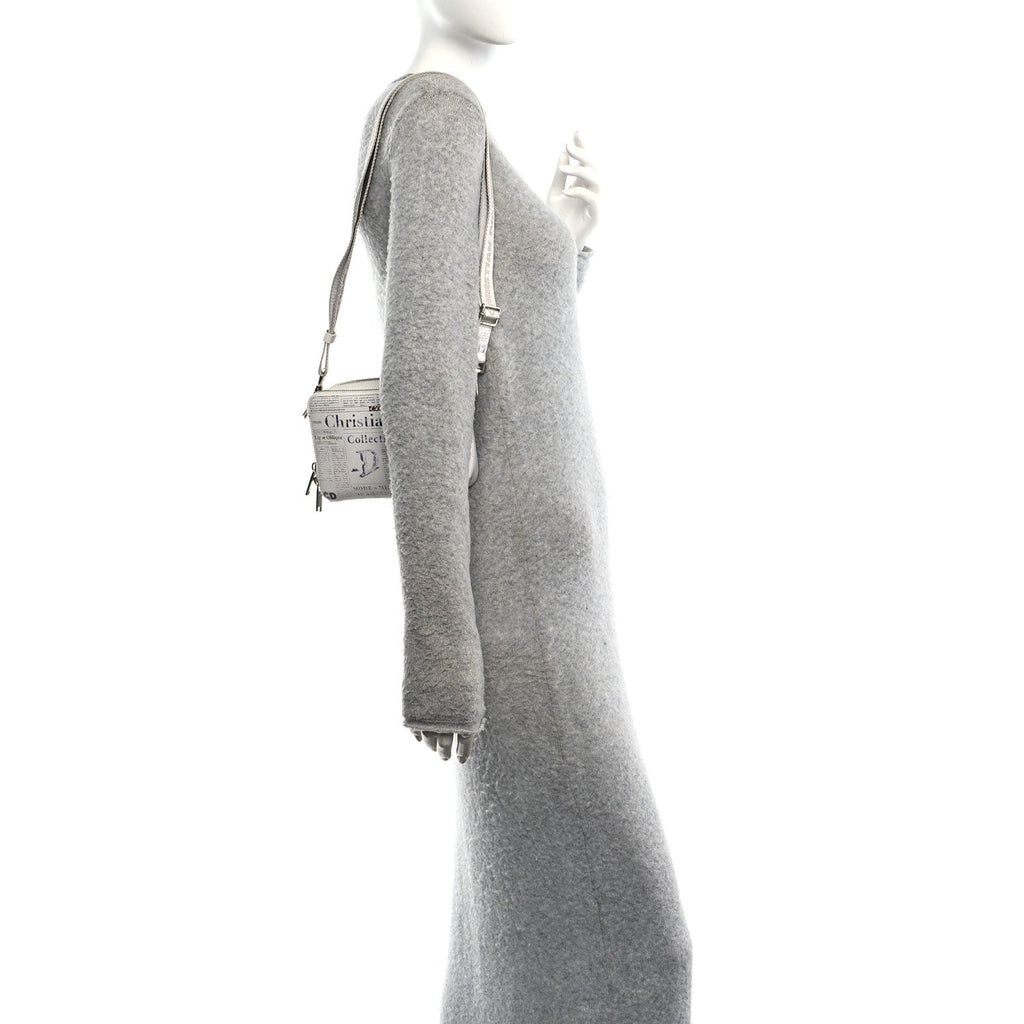 X DANIEL ARSHAM Grained Calfskin Newspaper Messenger White wholesalehk.shop