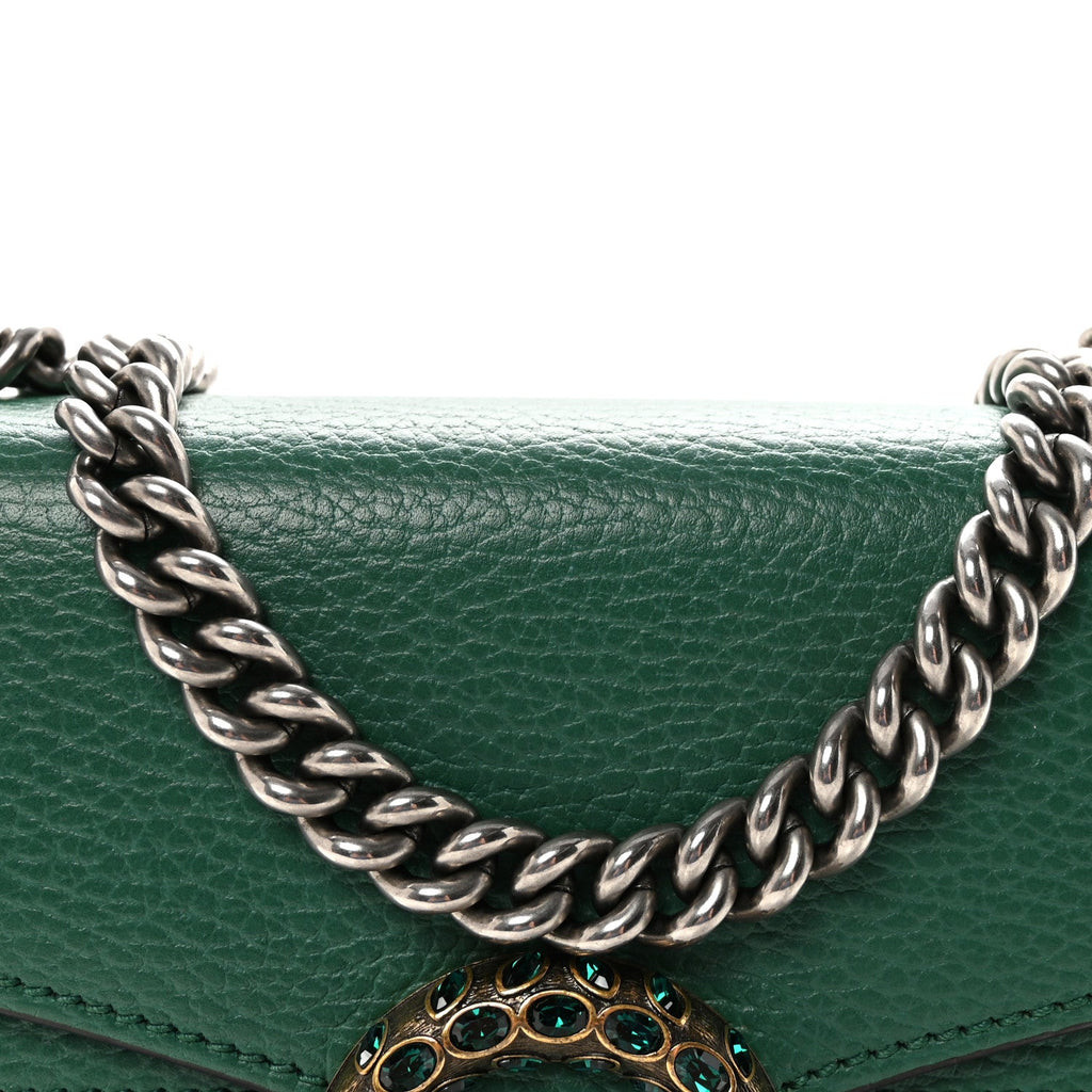 Calfskin Mini Dionysus Shoulder Bag Emerald wholesalehk.shop
