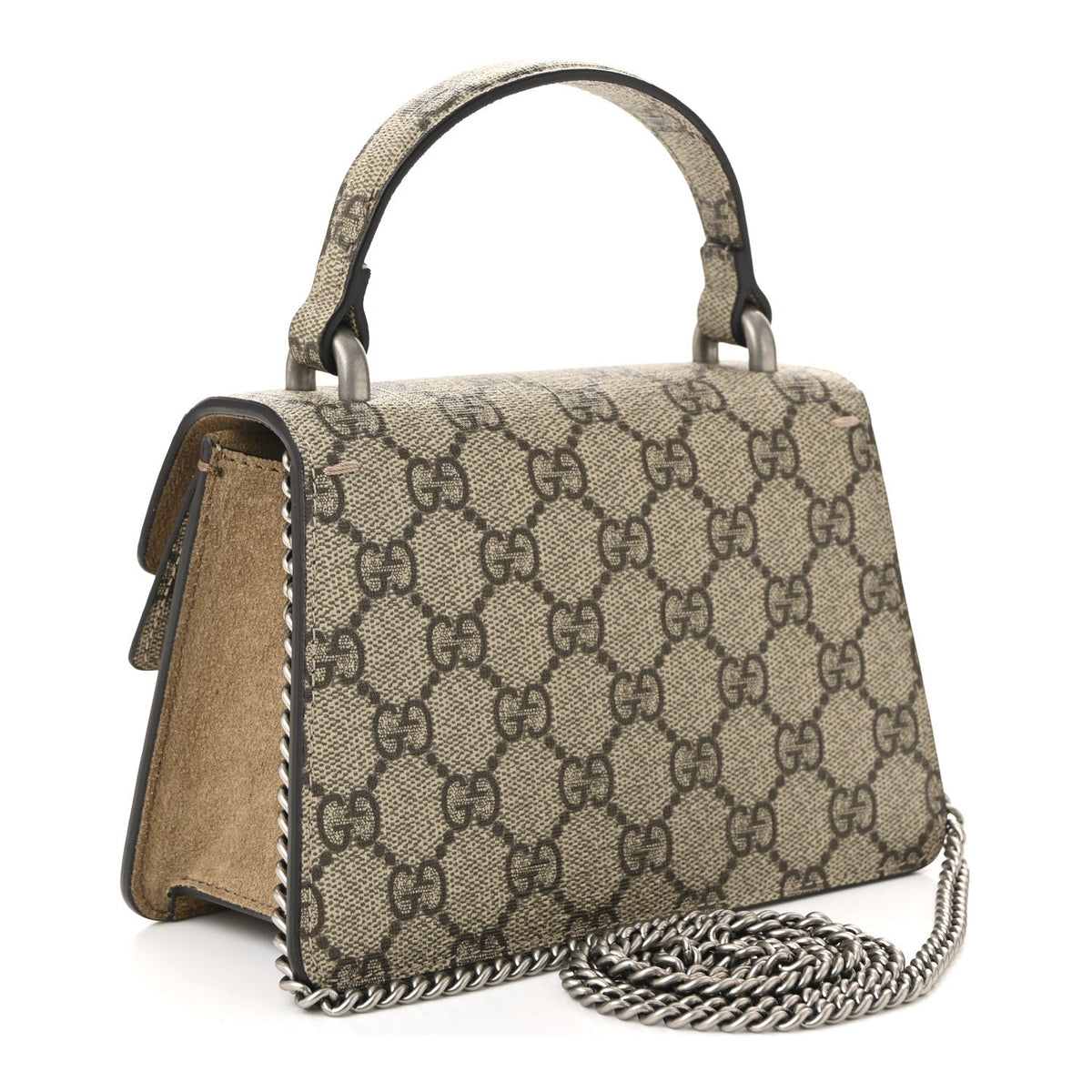GG Supreme Monogram Mini Dionysus Top Handle Bag Taupe wholesalehk.shop