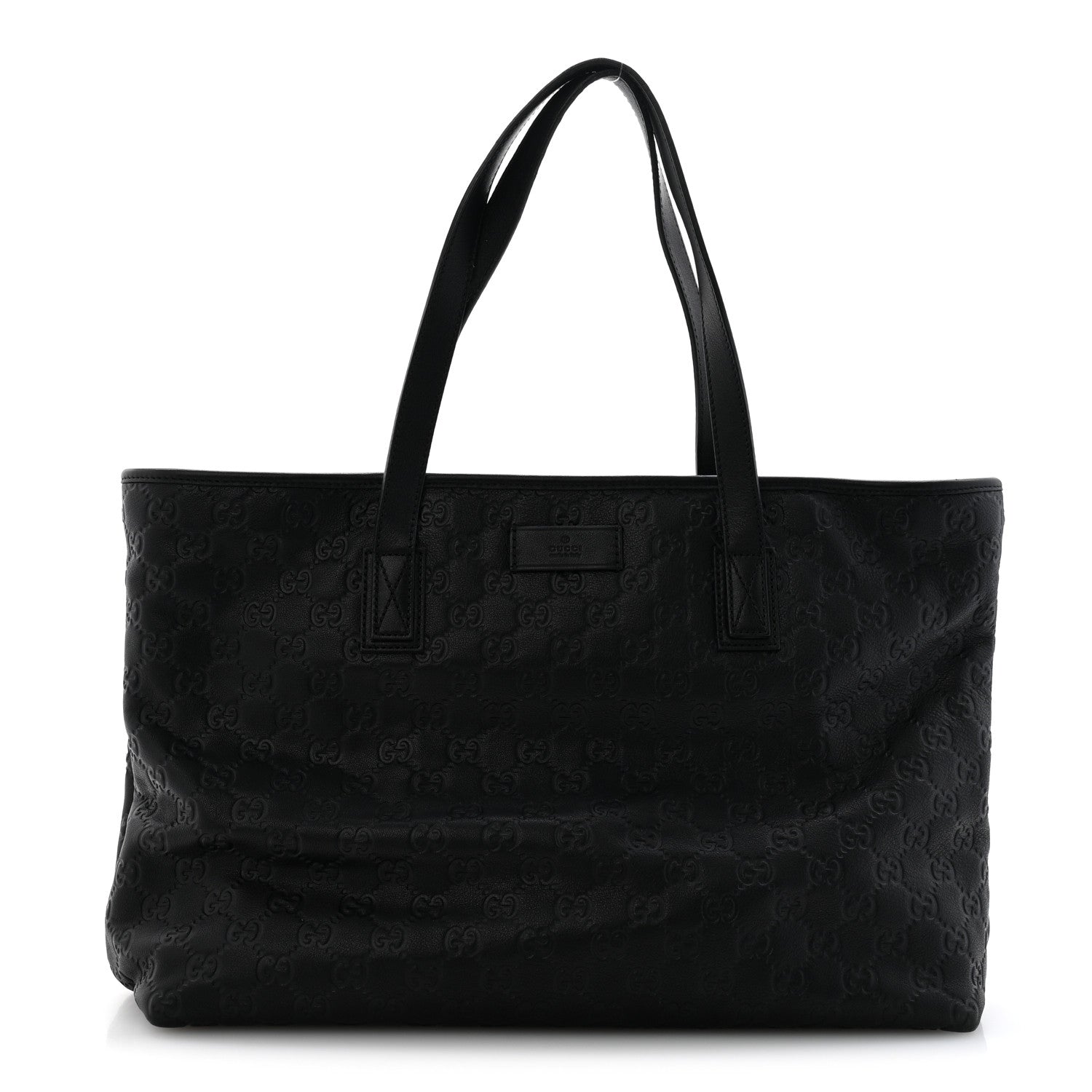 Guccissima Medium Zippered Shopping Tote Black £¨ Direct shipment via from wholesalehk.shop
