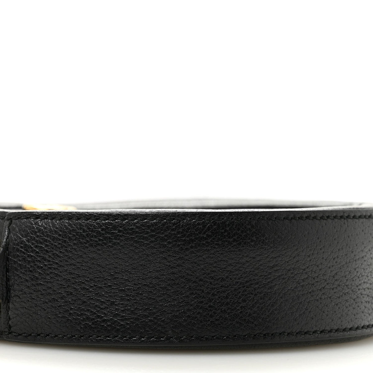 Grained Calfskin Web Mini Ophidia Round Shoulder Bag Black wholesalehk.shop