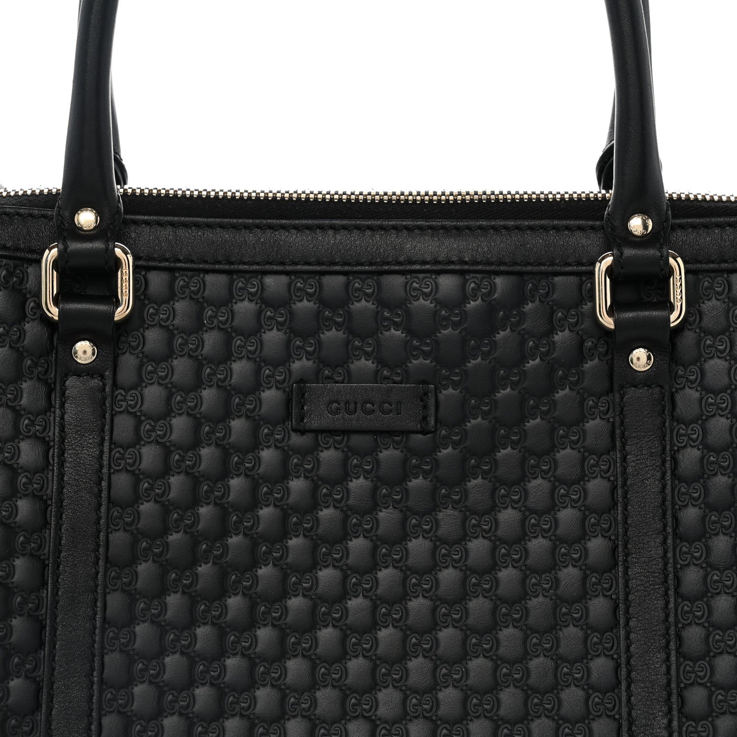 Soft Microguccissima Small Zippered Satchel Black £¨ Direct shipment via from wholesalehk.shop