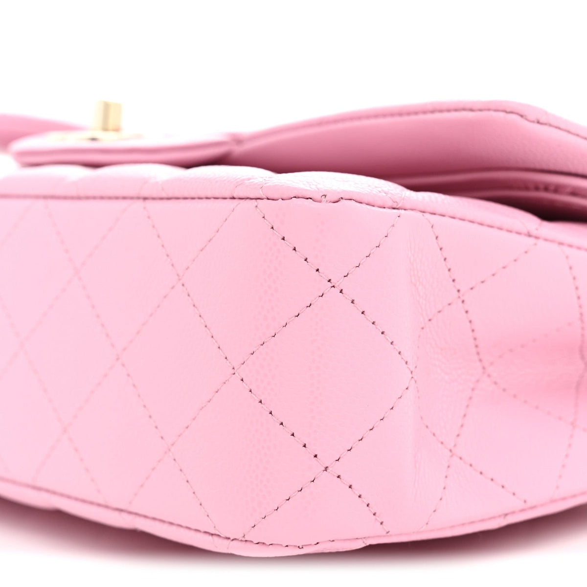Caviar Quilted Medium Double Flap Light Pink wholesalehk.shop