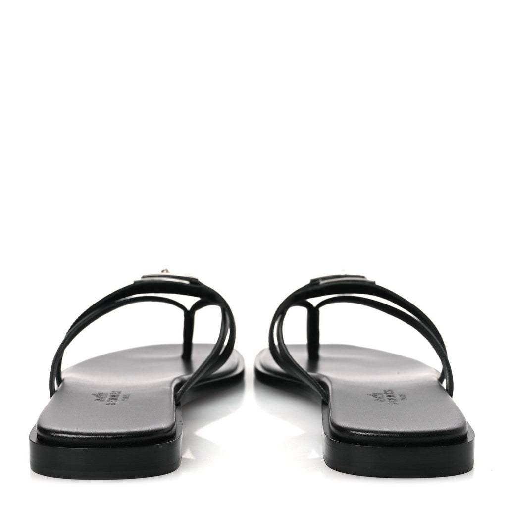 Calfskin Miss Sandals 37 Black wholesalehk.shop