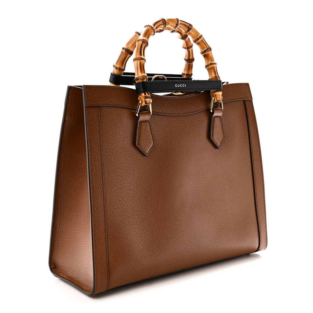 Textured Dollar Calfskin Medium Diana Tote Bag Cuir Black Cuir Black wholesalehk.shop